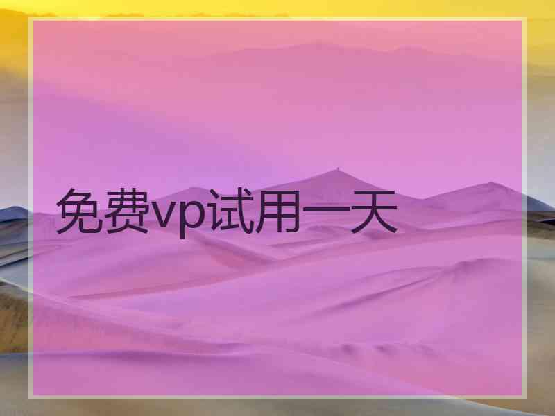 免费vp试用一天