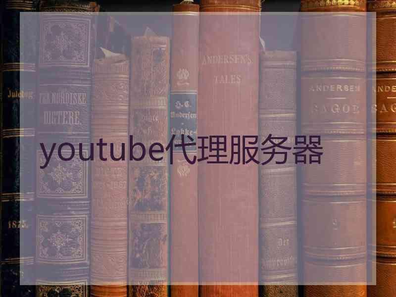 youtube代理服务器