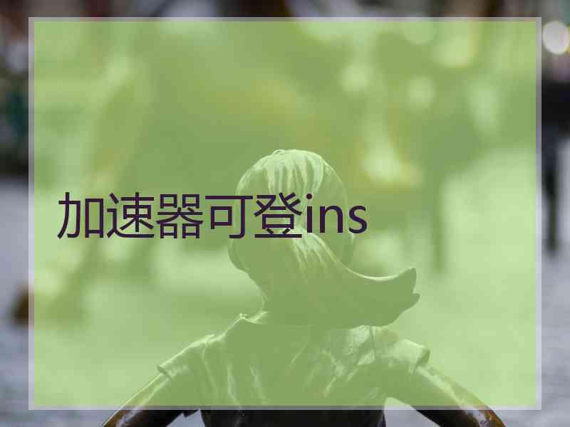 加速器可登ins