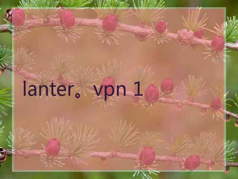 lanter。vpn 1