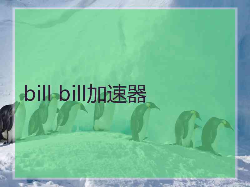 bill bill加速器