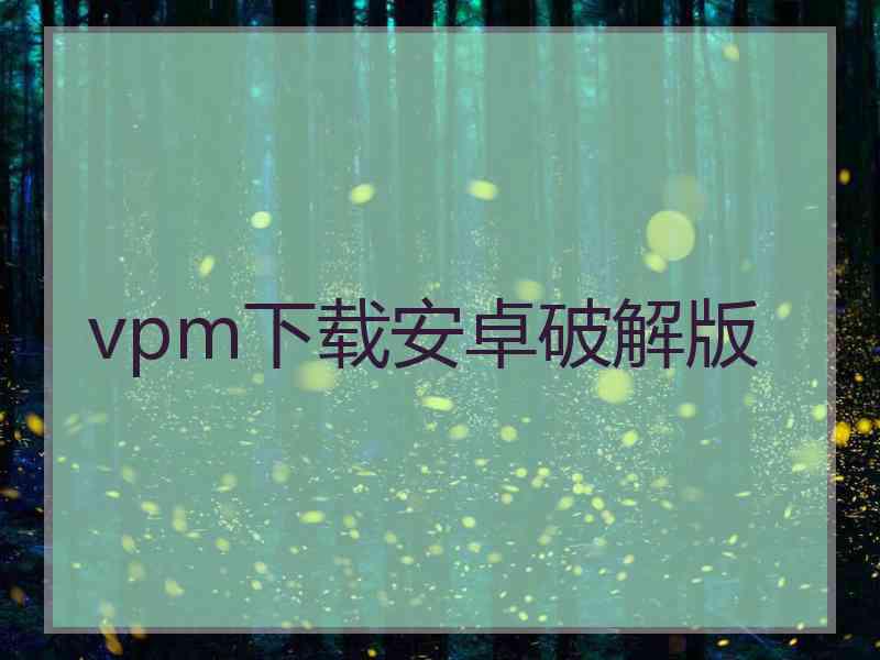 vpm下载安卓破解版