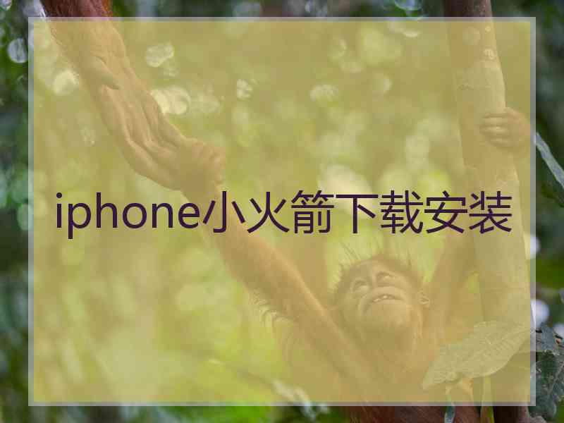 iphone小火箭下载安装