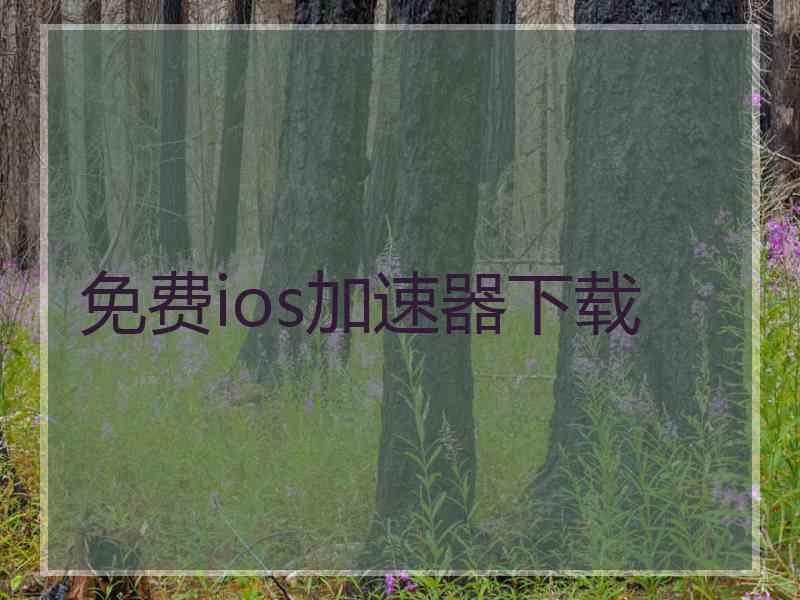 免费ios加速器下载