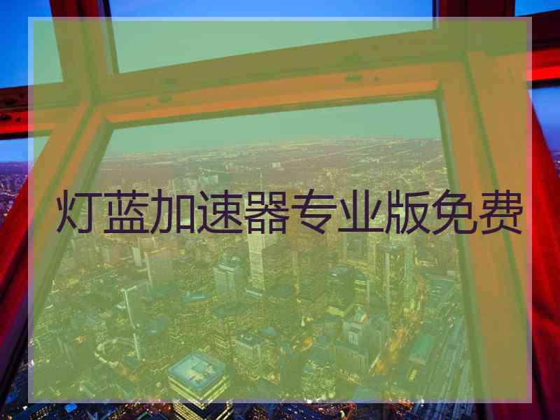 灯蓝加速器专业版免费