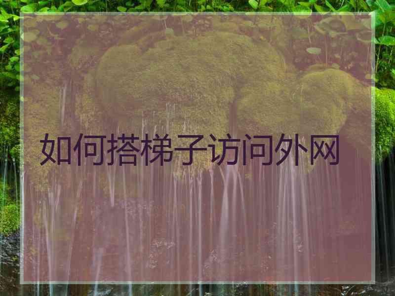 如何搭梯子访问外网