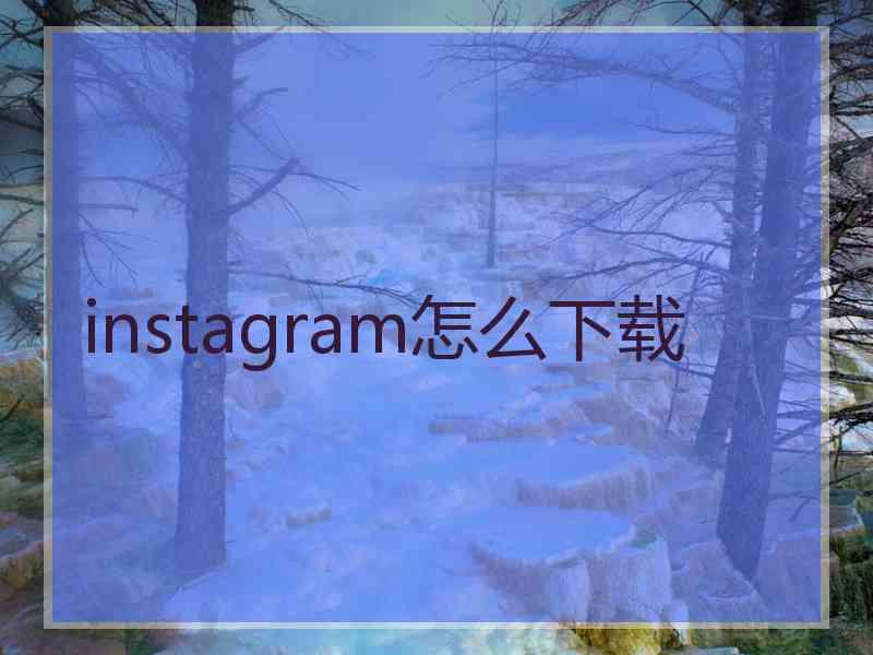 instagram怎么下载