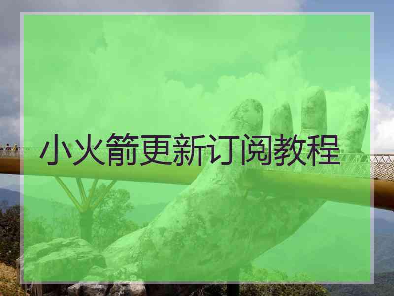 小火箭更新订阅教程