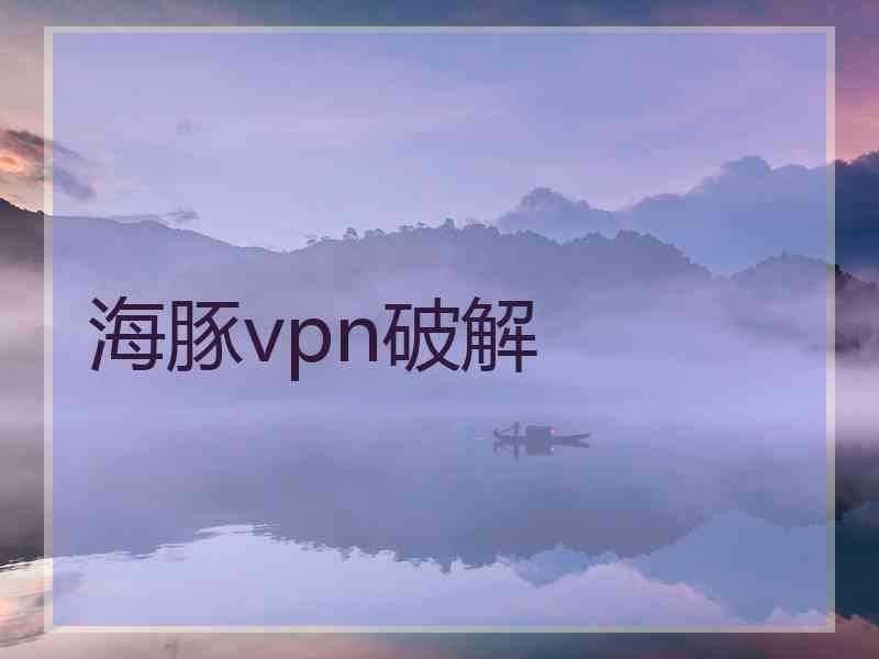 海豚vpn破解