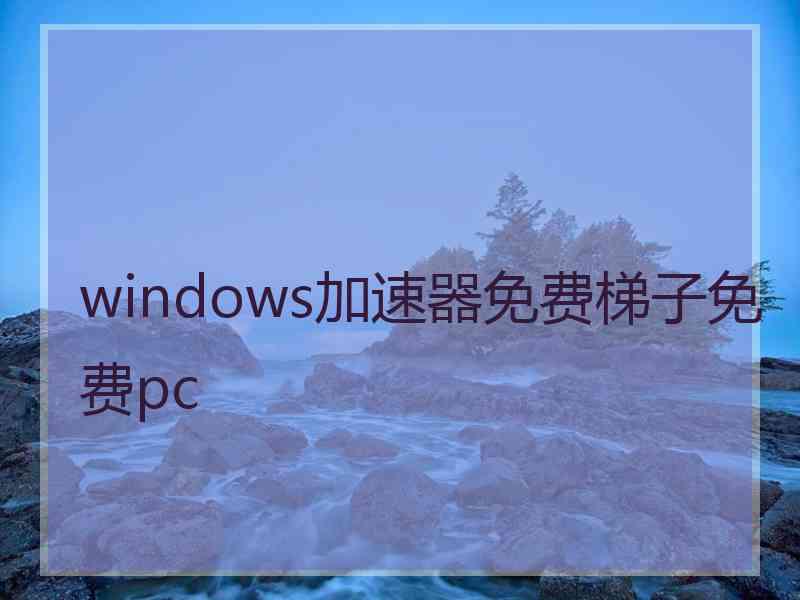 windows加速器免费梯子免费pc