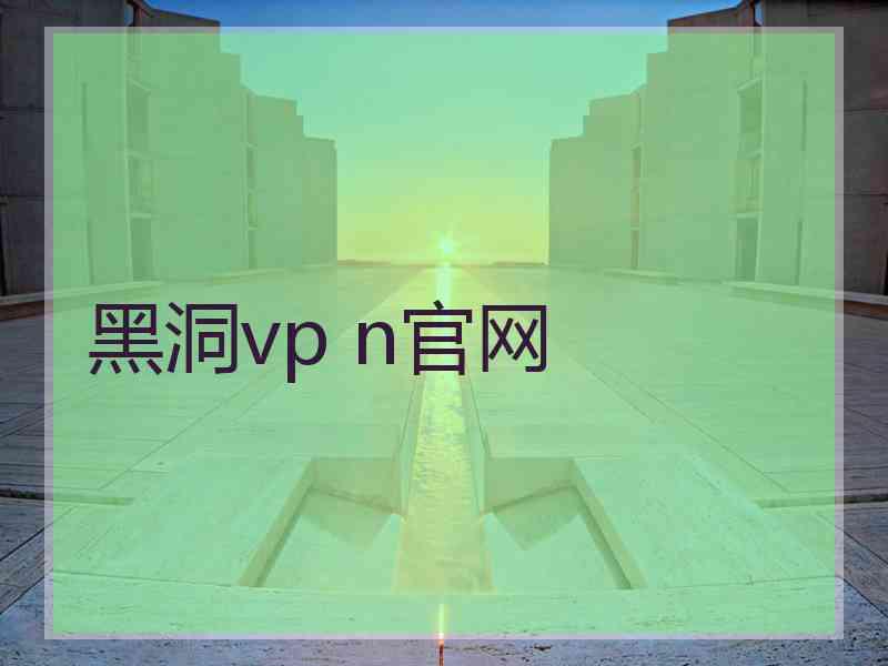 黑洞vp n官网