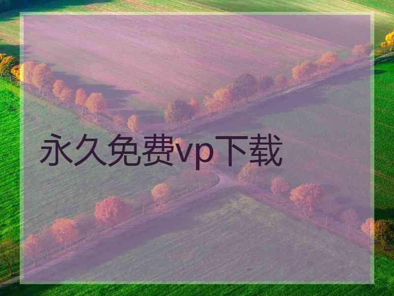 永久免费vp下载