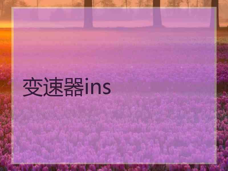 变速器ins