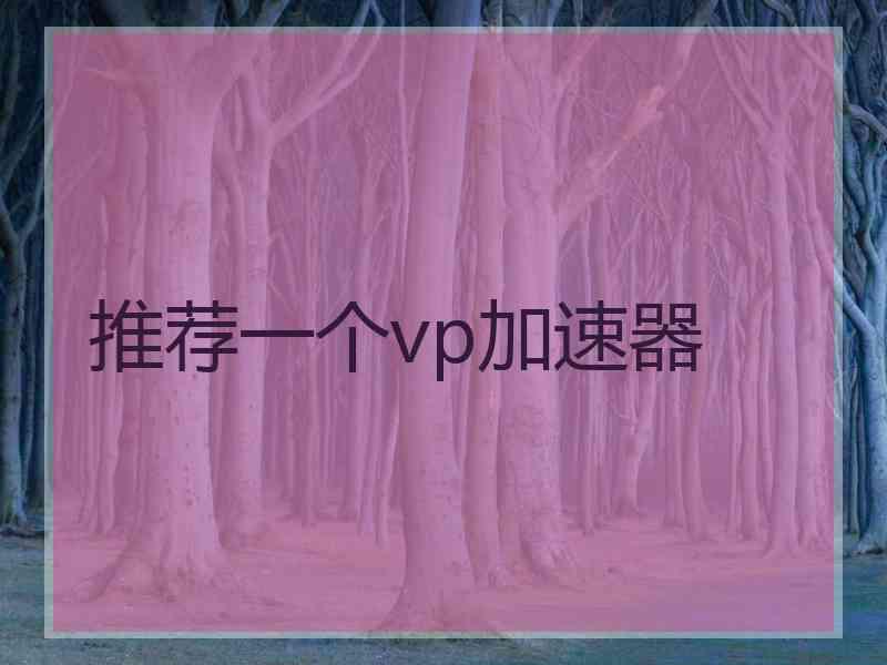 推荐一个vp加速器