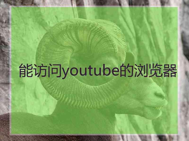 能访问youtube的浏览器